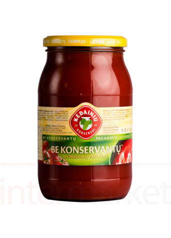 Padažas pomidorų be konservantų KĖDAINIŲ KONSERVAI  970g